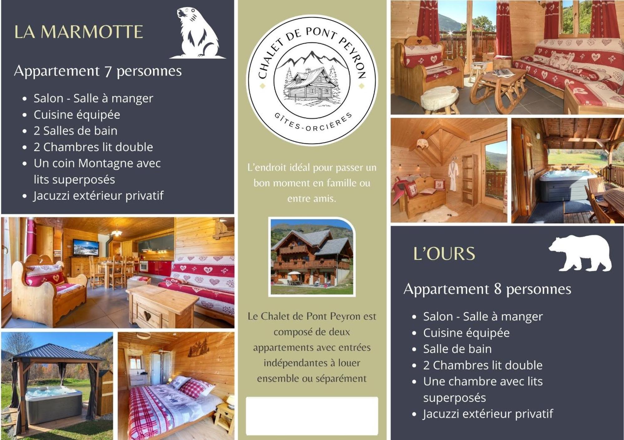Chalet De Pont Peyron L'Ours Orcières Esterno foto